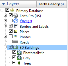 Google Earth 3D Buildings