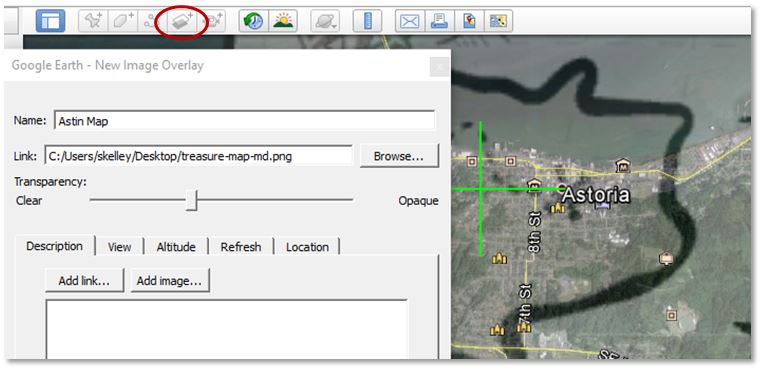 Google Earth Image Overlay