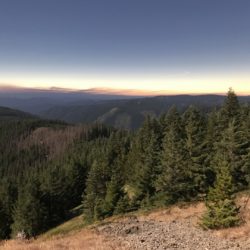 The sky darkens at High Rock in Mt. Hood National Forest, OR. Credit: Erick Staley