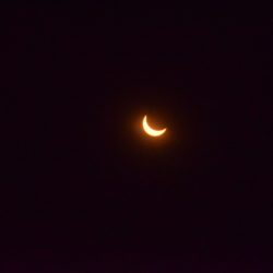 Nearing totality in Silverton, OR. Credit: Brett Shipton