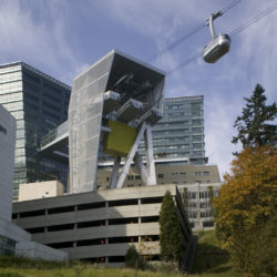 Disembarking from the upper station